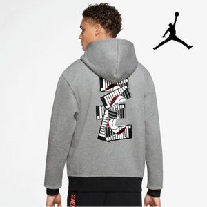 Air Jordan Sports DNA HBR Nike Men's Fleece Hoodie Carbon Heather L XL 2XL